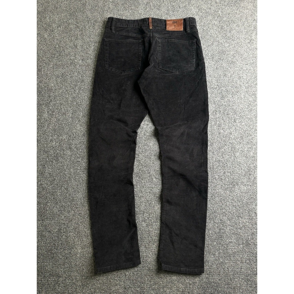Mens Frye Black Slim Straight Stretch Jeans, Size 30